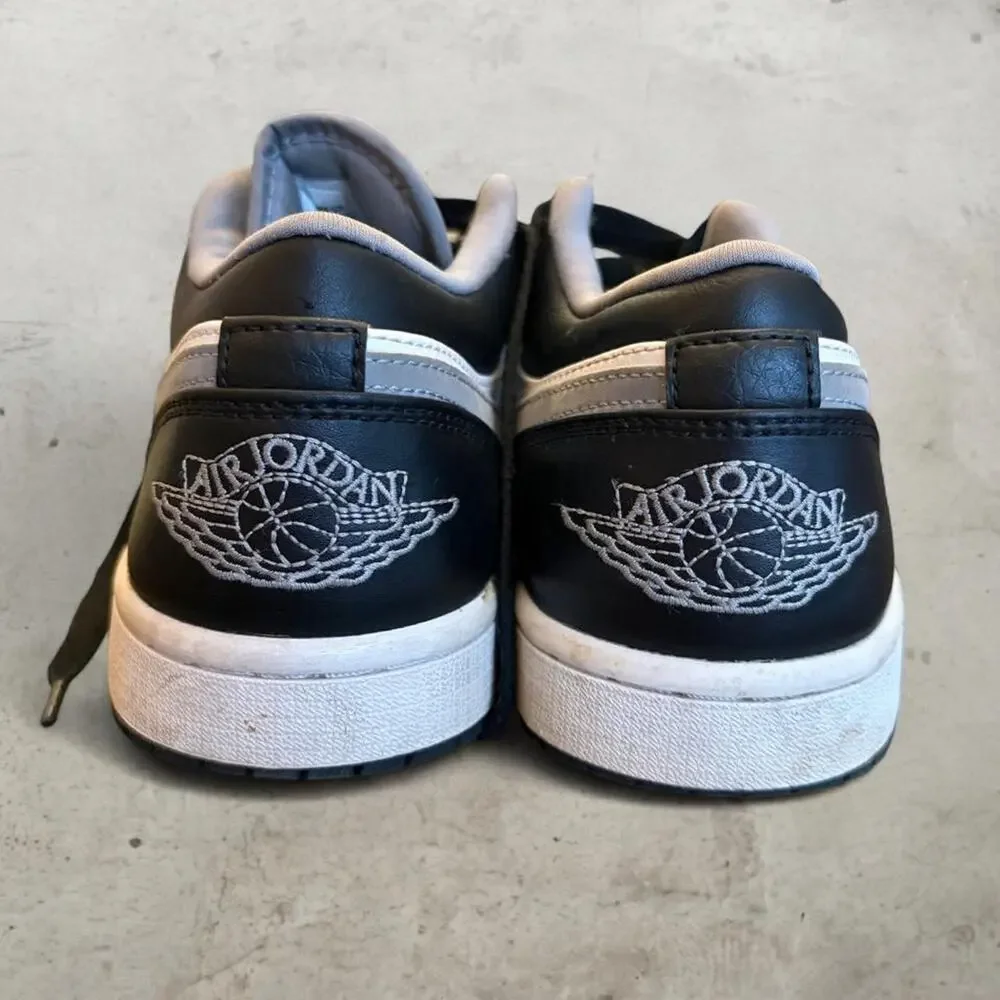 Air Jordan 1 Low Shadow Black Grey Shoes Mens 8 553558-040